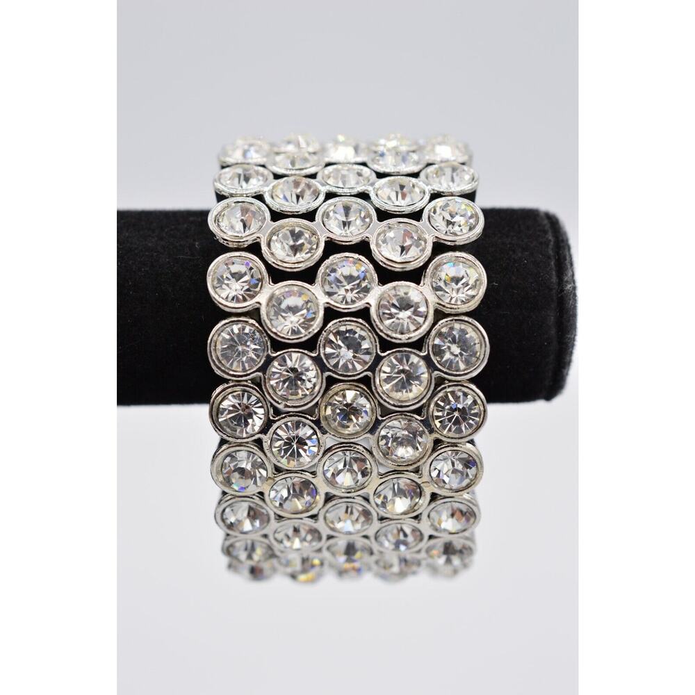 Statement Bracelet Sparkling Rhinestone Crystal S… - image 5